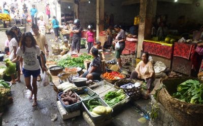 Vibrant Community Market in Ubud, Bali