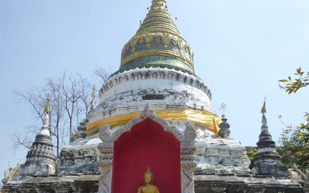 Buddha Statue at Shrine in Temple Wat Bupharam