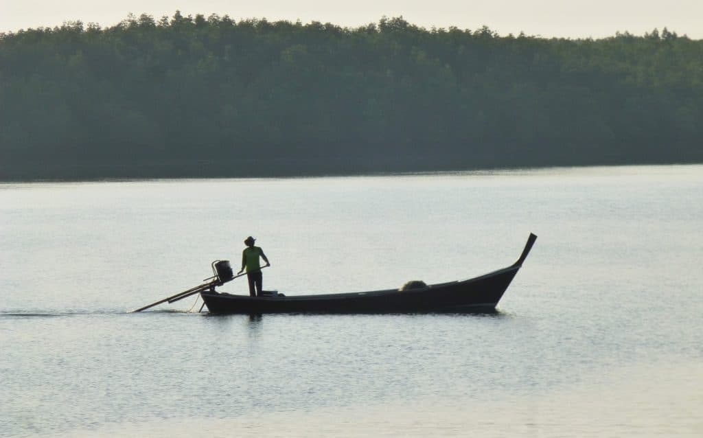 Longtail boat on Andaman Sea