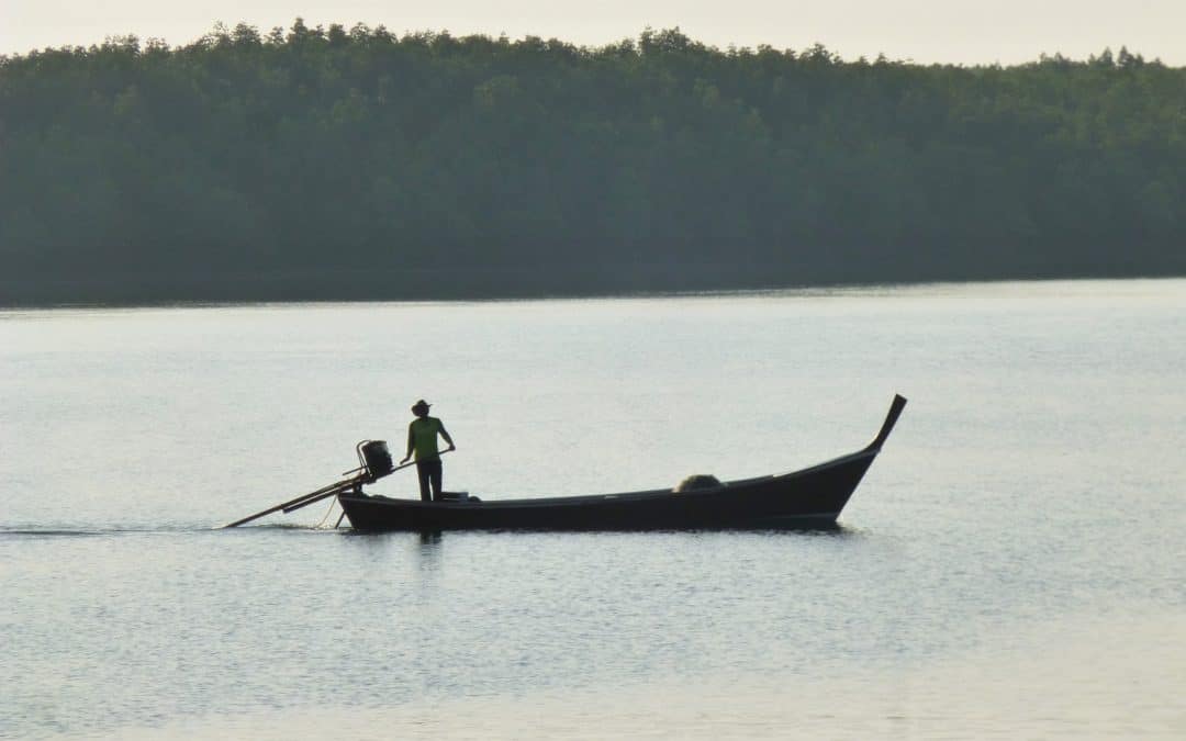 Longtail boat on Andaman Sea