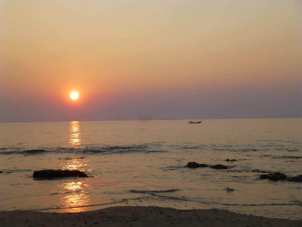 Sunset at Phra Ae Beach