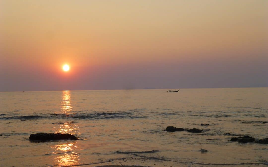 Sunset at Phra Ae Beach, Ko Lanta, Thailaind